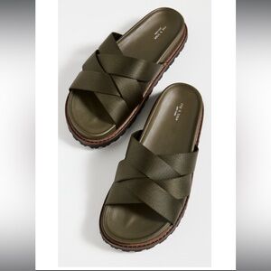 NWT Rag & Bone Park Slide, Military Olive, Size 40
